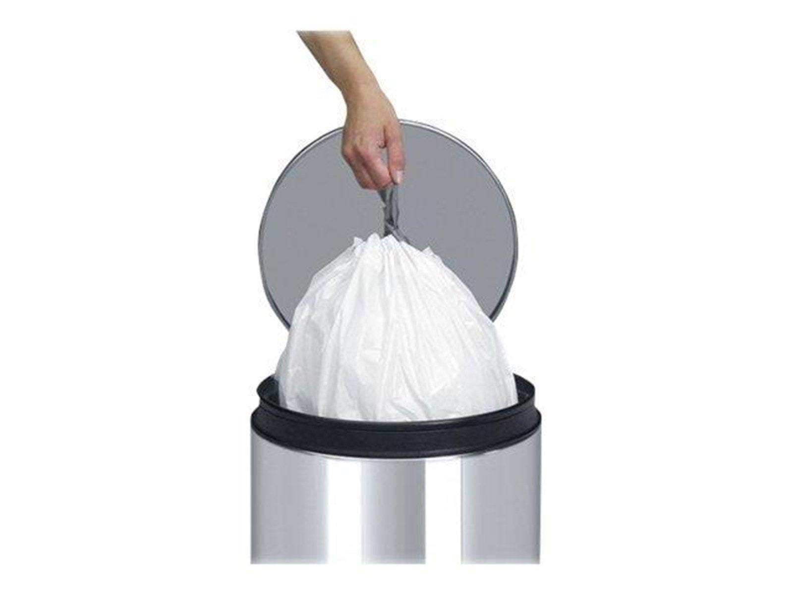 brabantia Size L - trash can liner - 45 L - high-density polyethylene (HDPE) - white - pack of 12 x 10 brabantia Size L - trash can liner - 45 L - high-density polyethylene (HDPE) - white - pack of 12 x 10